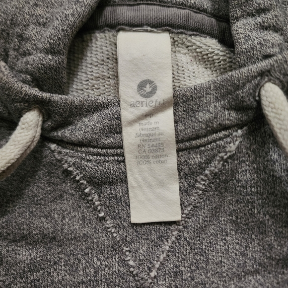 Aerie Fit Heather Gray Pullover Hoodie - Size Small - Picture 6 of 6